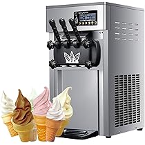 ソフトクリームマシン 業務用アイスクリームマシン、 トップソフトクリームメーカー Amazon | 【2024新登場】1200W デスクトップ業務用アイス